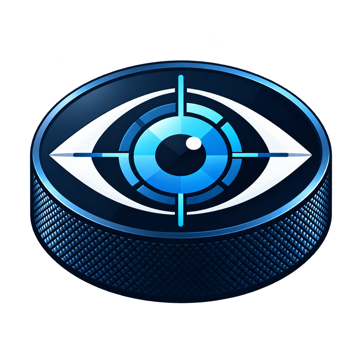 PuckSight eye and puck emblem